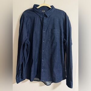 Duer Men's Denim Navy Blue Shirt